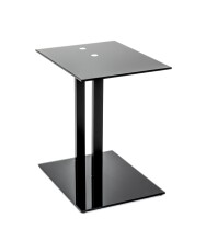 Beistelltisch >14569< in schwarz - 45x50x35 (BxHxT)