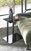 Beistelltisch >14569< in schwarz - 45x50x35 (BxHxT)