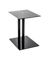Beistelltisch >14569< in schwarz - 45x50x35 (BxHxT)