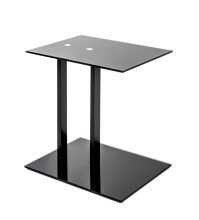 Beistelltisch >14569< in schwarz - 45x50x35 (BxHxT)