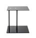 Beistelltisch >14569< in schwarz - 45x50x35 (BxHxT)