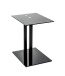 Beistelltisch >14569< in schwarz - 45x50x35 (BxHxT)