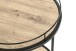 Beistelltisch >14906< in schwarz-eiche, MDF, Melamin, Metall - 60cm (H)