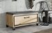 Sitzbank >Travis< in Artisan Eiche / schwarz Eiche - 89,4x44,7x41,5 (BxHxT)