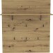Garderobenpaneel >Travis< in Artisan Eiche, Holzwerkstoff - 90x100x30cm (BxHxT)