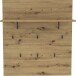 Garderobenpaneel >Travis< in Artisan Eiche, Holzwerkstoff - 90x100x30cm (BxHxT)