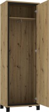 Garderoben-Set >Travis< in Artisan Eiche und Schwarzeiche, Holzwerkstoff