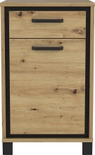 Garderoben-Set >Travis< in Artisan Eiche und Schwarzeiche, Holzwerkstoff