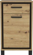 Garderoben-Set >Travis< in Artisan Eiche und Schwarzeiche, Holzwerkstoff