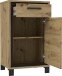 Garderoben-Set >Travis< in Artisan Eiche und Schwarzeiche, Holzwerkstoff