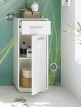 Badkommode >Milano< in Wildeiche Optik aus Holzwerkstoff E1 - 38x92x30cm (BxHxT)