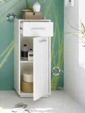 Badkommode >Milano< in Wildeiche Optik aus Holzwerkstoff E1 - 38x92x30cm (BxHxT)