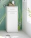 Badkommode >Milano< in weiss aus Holzwerkstoff E1 - 38x92x30cm (BxHxT)
