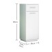 Badkommode >Milano< in weiss aus Holzwerkstoff E1 - 38x92x30cm (BxHxT)
