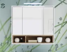 Badezimmerspiegelschrank >Milano< in...