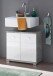 Waschbeckenunterschrank >Peter< in Weiß Hochglanz aus MDF - 60x57x31cm (BxHxT)