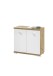 Waschbeckenunterschrank >Peter< in Weiß Hochglanz aus MDF - 60x57x31cm (BxHxT)