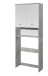 Waschmaschinenumbauschrank >Peter< in Weiß Hochglanz aus MDF - 76x190x31 (BxHxT)