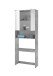 Waschmaschinenumbauschrank >Peter< in Weiß Hochglanz aus MDF - 76x190x31 (BxHxT)