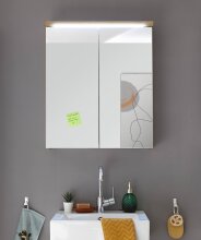 Badezimmerspiegelschrank >Peter< in Weiß...
