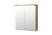 Badezimmerspiegelschrank >Peter< in Weiß Hochglanz aus MDF - 60x68x20cm (BxHxT)