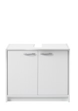 Waschbeckenunterschrank >Smash< in Weiß matt aus MDF - 63x55x29cm (BxHxT)