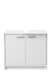 Waschbeckenunterschrank >Smash< in Weiß matt aus MDF - 63x55x29cm (BxHxT)