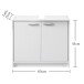 Waschbeckenunterschrank >Smash< in Weiß matt aus MDF - 63x55x29cm (BxHxT)