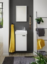 Badezimmer-Set >Amy< in Weiß - 41x165x23 (BxHxT)