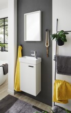 Badezimmer-Set >Amy< in Weiß - 41x165x23 (BxHxT)