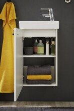 Badezimmer-Set >Amy< in Weiß - 41x165x23 (BxHxT)