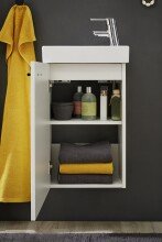 Badezimmer-Set >Amy< in Weiß - 41x165x23 (BxHxT)