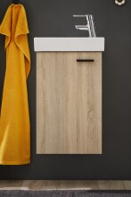 Badezimmer-Set >Amy< in Eiche Sonoma Nachbildung - 41x165x23 (BxHxT)