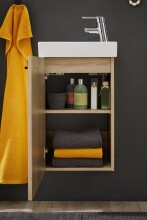 Badezimmer-Set >Amy< in Eiche Sonoma Nachbildung - 41x165x23 (BxHxT)