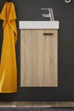 Badezimmer-Set >Amy< in Eiche Sonoma Nachbildung - 41x165x23 (BxHxT)