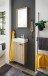 Badezimmer-Set >Amy< in Eiche Sonoma Nachbildung - 41x165x23 (BxHxT)