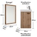 Badezimmer-Set >Amy< in Wildeiche Optik - 41x165x23 (BxHxT)