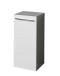 Badkommode >Gloss< in Weiß-Anthrazit - 34x72x31 (BxHxT)