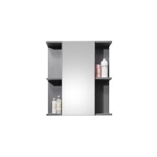 Badezimmerspiegelschrank >Gloss< in Anthrazit -...