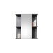Badezimmerspiegelschrank >Gloss< in Anthrazit - 60x71x20 (BxHxT)