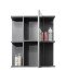 Badezimmerspiegelschrank >Gloss< in Anthrazit - 60x71x20 (BxHxT)