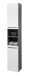 Hochschrank >Gloss< in Weiß-Anthrazit - 34x190x31 (BxHxT)