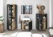 Waschbeckenunterschrank >Line< in Anthrazit-Eiche Artisan Nachbildung