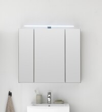 Badezimmerspiegelschrank >Line< in Anthrazit-Eiche...