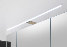 Badezimmerspiegelschrank >Line< in Anthrazit-Eiche Artisan Nachbildung