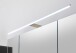 Badezimmerspiegelschrank >Line< in Anthrazit-Eiche Artisan Nachbildung