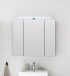Badezimmerspiegelschrank >Line< in Anthrazit-Eiche Artisan Nachbildung