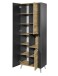Hochschrank >Line< in Anthrazit-Eiche Artisan Nachbildung - 76x191x31 (BxHxT)