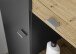 Hochschrank >Line< in Anthrazit-Eiche Artisan Nachbildung - 76x191x31 (BxHxT)