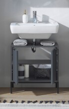 Waschbeckenunterschrank >Lucera< in Grau - 60x60x32 (BxHxT)